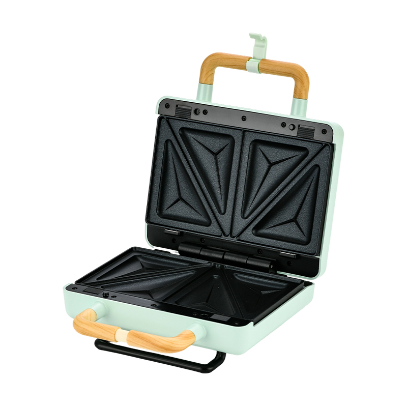 BJX-S003 800W Pemanggang sandwich 2 potong yang dapat diganti
