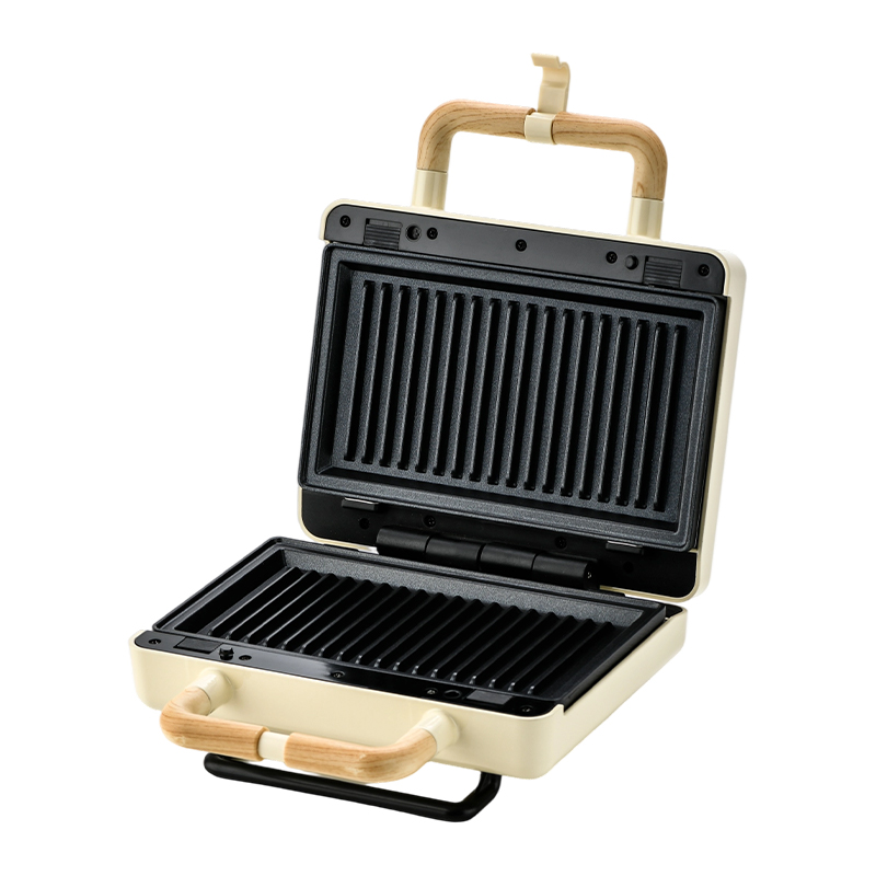 BJX-S003 800W Pemanggang sandwich 2 potong yang dapat diganti