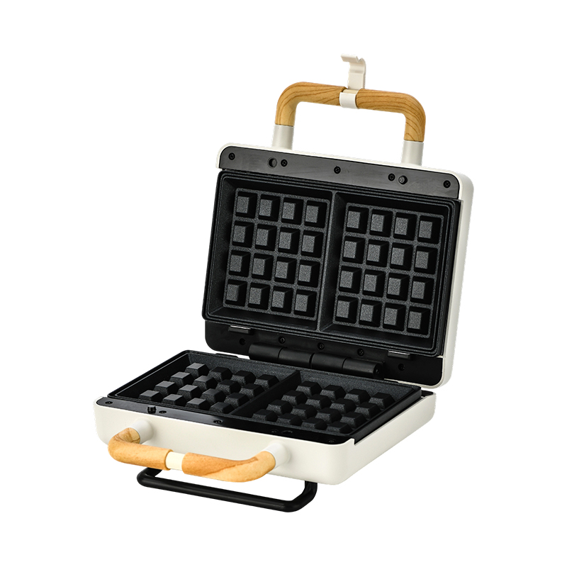 BJX-S003C 800W Pembuat Wafel 2 Potong dengan Pelat Tetap