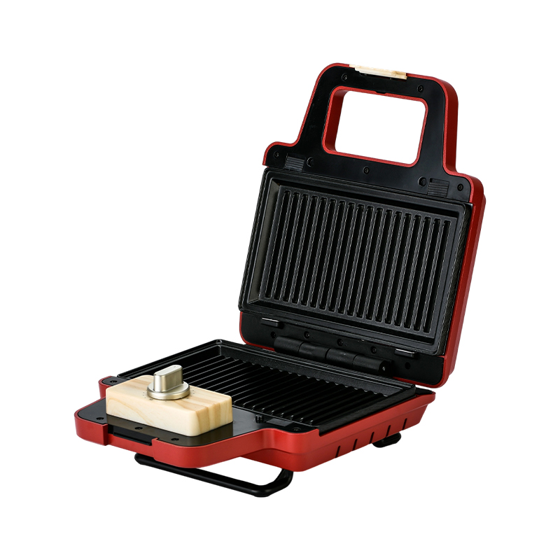 BJX-S008 800W 2 potong Pelat Dapat Dilepas Pembuat Wafel Sandwich