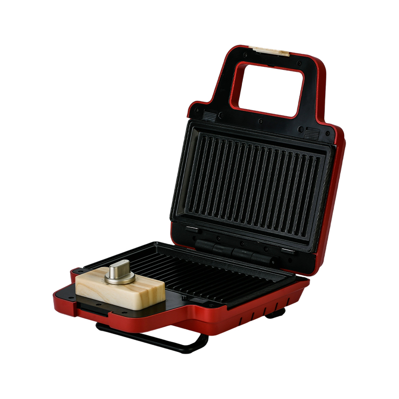 BJX-S008 800W 2 potong Pelat Dapat Dilepas Pembuat Wafel Sandwich