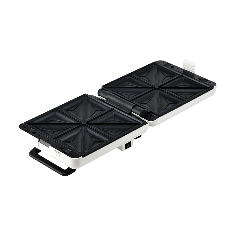 BJX-S026 4-Slice 180° Open Grill & Sandwich Maker dengan Kontrol 3 Tingkat dan Baki Tetes Minyak